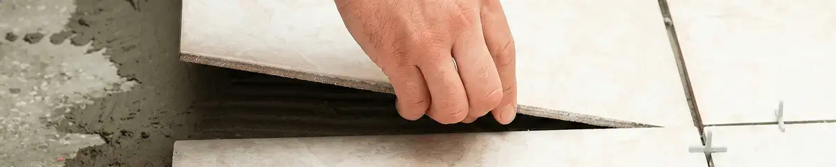 Professional installing ceramic tile floors in Tulsa, OK